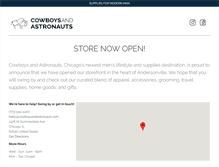 Tablet Screenshot of cowboysandastronauts.com